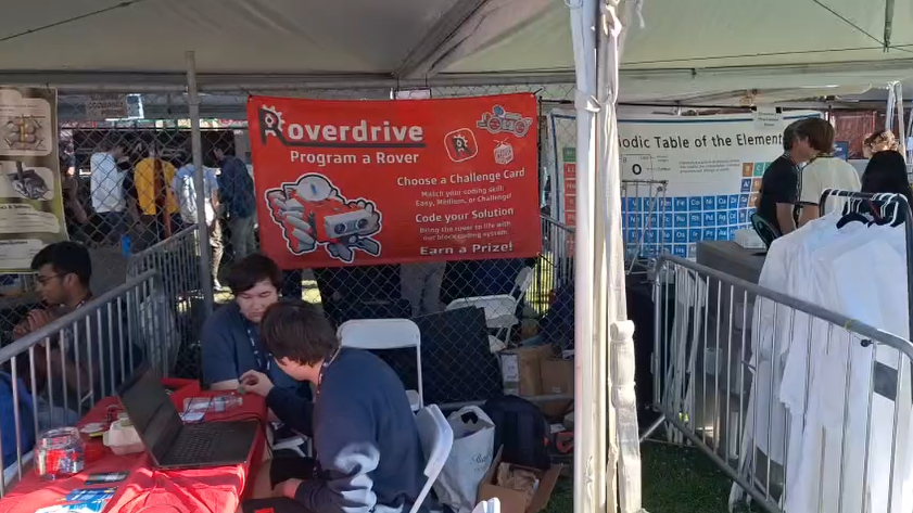 The Roverdrive booth set up on the Open Sauce show floor